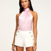 Dresses Ramy Brook | Ramy Brook Lori High Neck Tank Top All New Arrivals Opal Pink