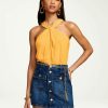 Clothing Ramy Brook | Ramy Brook Lucy Halter Tank Top All New Arrivals Radiant Yellow