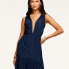 Dresses Ramy Brook | Ramy Brook Faith Deep V-Neck Maxi Dress All New Arrivals Spring Navy