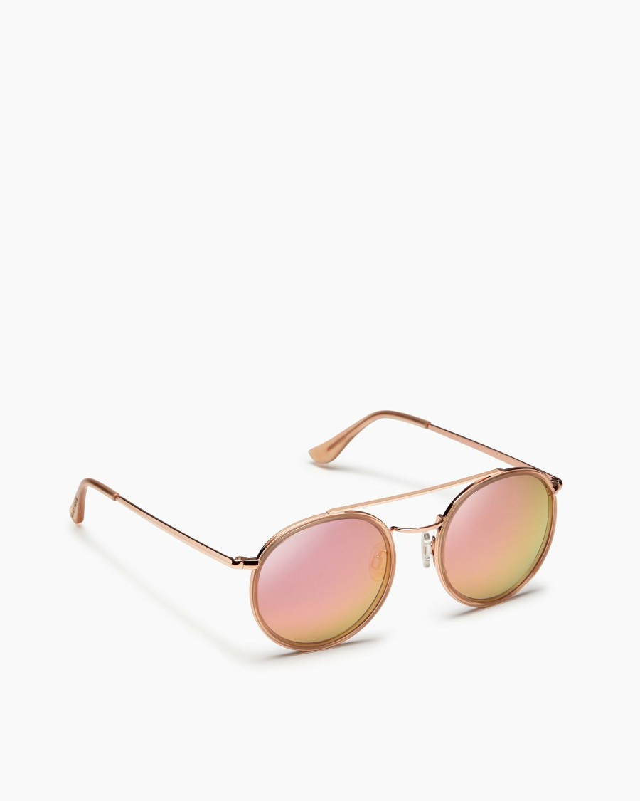 Swim Ramy Brook | Ramy Brook Shop All Monaco Round Sunglasses Crystal Nude