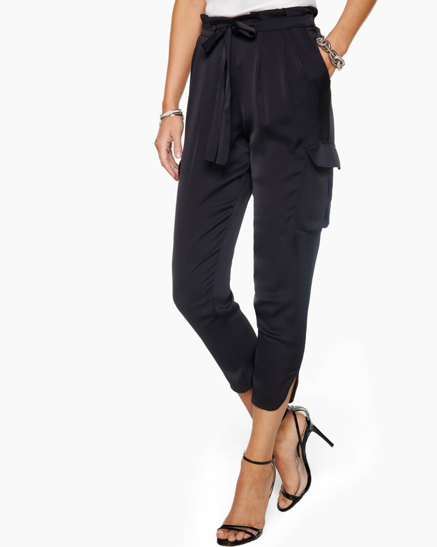 Clothing Ramy Brook | Ramy Brook Shop All Satin Pocket Allyn Paper Bag Waist Pant