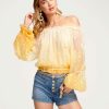 Clothing Ramy Brook | Ramy Brook Ari Off-The-Shoulder Top All New Arrivals Radiant Yellow