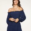 Dresses Ramy Brook | Ramy Brook Anita Off-The-Shoulder Maxi Dress Shop All Navy