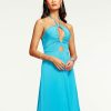 Dresses Ramy Brook | Ramy Brook Samba Cutout Maxi Dress Lagoon