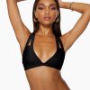 Swim Ramy Brook | Ramy Brook Starla Triangle Bikini Top Shop All Black