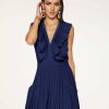 Dresses Ramy Brook | Ramy Brook Girls Trip Essentials Camden Ruffle Maxi Dress Navy