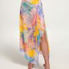 Dresses Ramy Brook | Ramy Brook All New Arrivals Printed Kai Slit Midi Skirt Pale Lavender