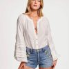 Clothing Ramy Brook | Ramy Brook Tina Button Down Blouse Ivory