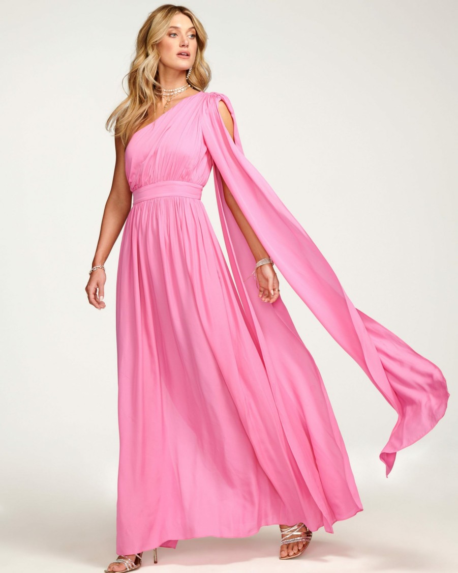 Dresses Ramy Brook | Ramy Brook Athena One-Shoulder Maxi Dress All New Arrivals Wild Pink