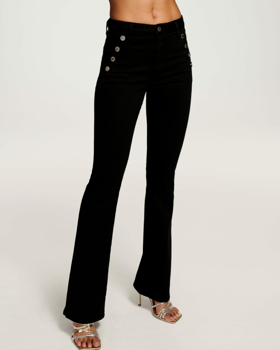 Clothing Ramy Brook | Ramy Brook All New Arrivals Helena High-Rise Flare Jean Black