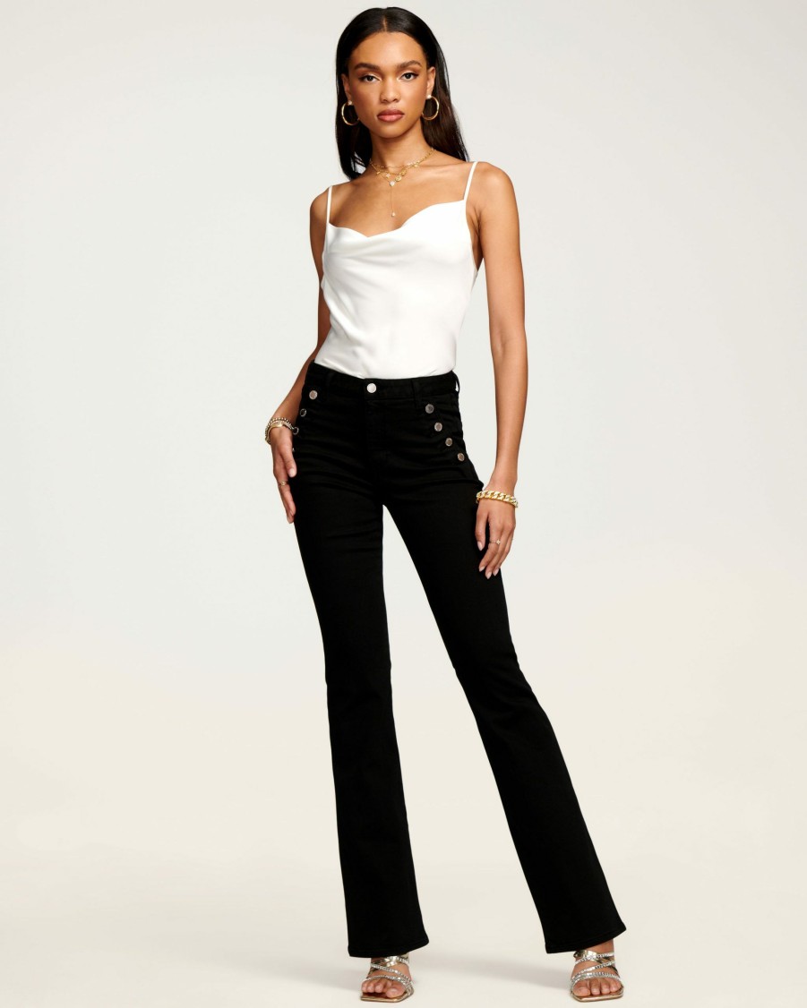 Clothing Ramy Brook | Ramy Brook All New Arrivals Helena High-Rise Flare Jean Black