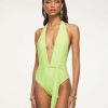 Swim Ramy Brook | Ramy Brook Shop All Verona Halter One Piece Swimsuit Limelight