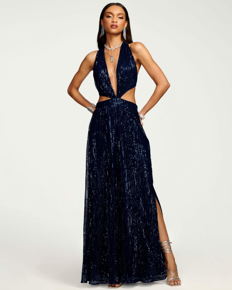 Dresses Ramy Brook | Ramy Brook Selena Cutout Maxi Dress All New Arrivals Navy