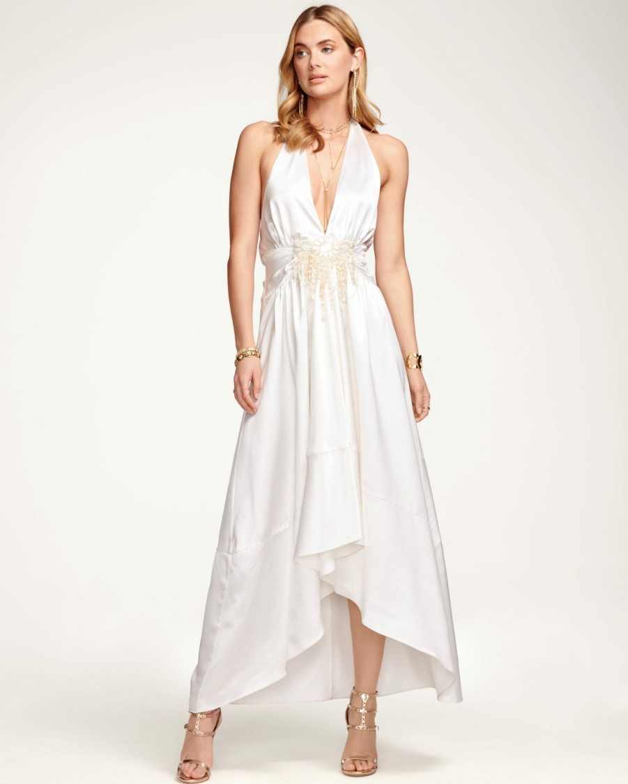 Dresses Ramy Brook | Ramy Brook Florence V-Neck Maxi Dress All New Arrivals Ivory