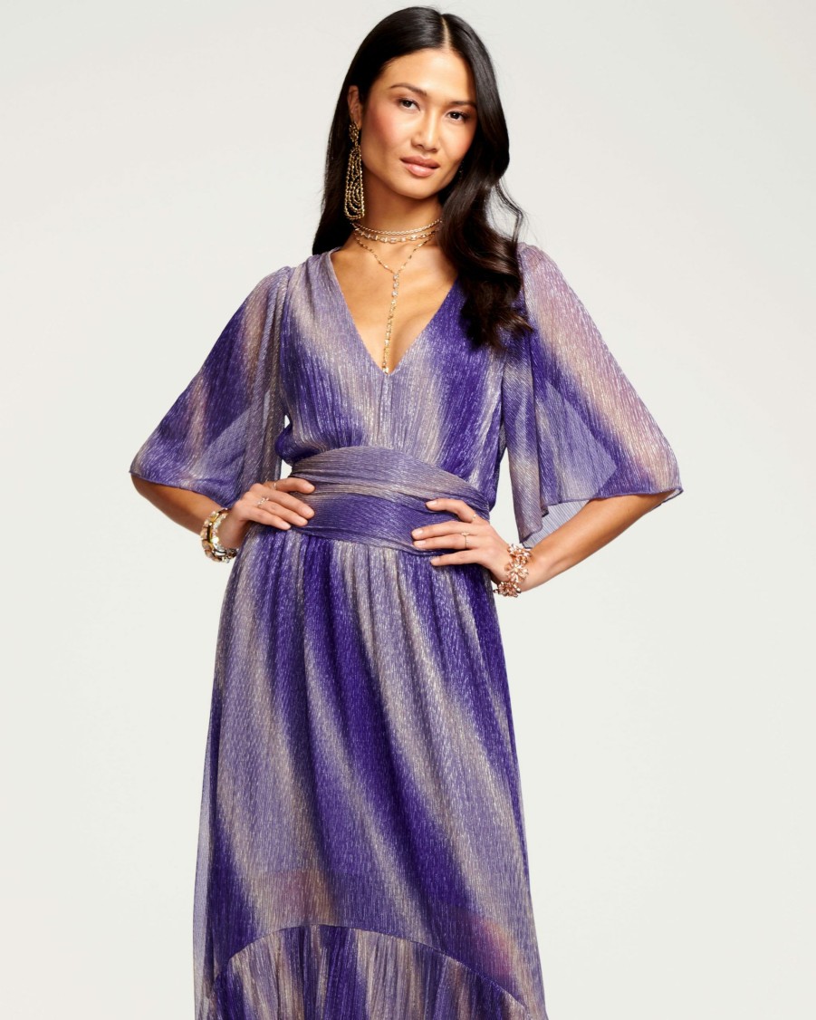 Dresses Ramy Brook | Ramy Brook All New Arrivals Alex V-Neck Maxi Dress Pale Lavender