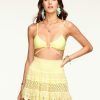 Swim Ramy Brook | Ramy Brook Max Coverup Mini Skirt New Swim Pineapple