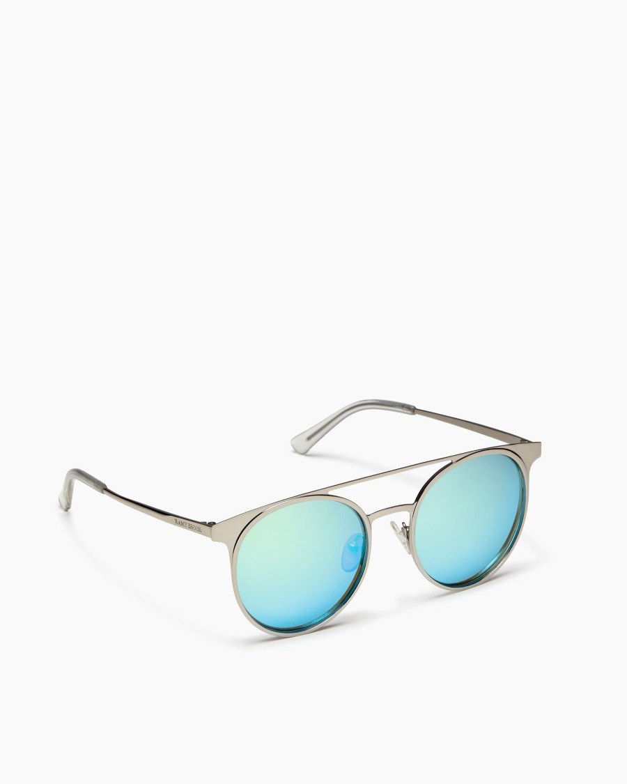 Swim Ramy Brook | Ramy Brook Malibu Round Sunglasses Shop All Blue Silver