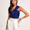 Clothing Ramy Brook | Ramy Brook Jocelyn One-Shoulder Top Spring Navy