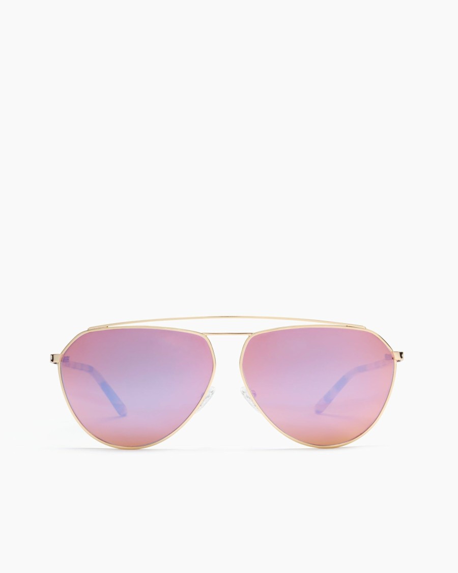 Swim Ramy Brook | Ramy Brook Miami Oversized Aviator Sunglasses Shop All Gradient Pink