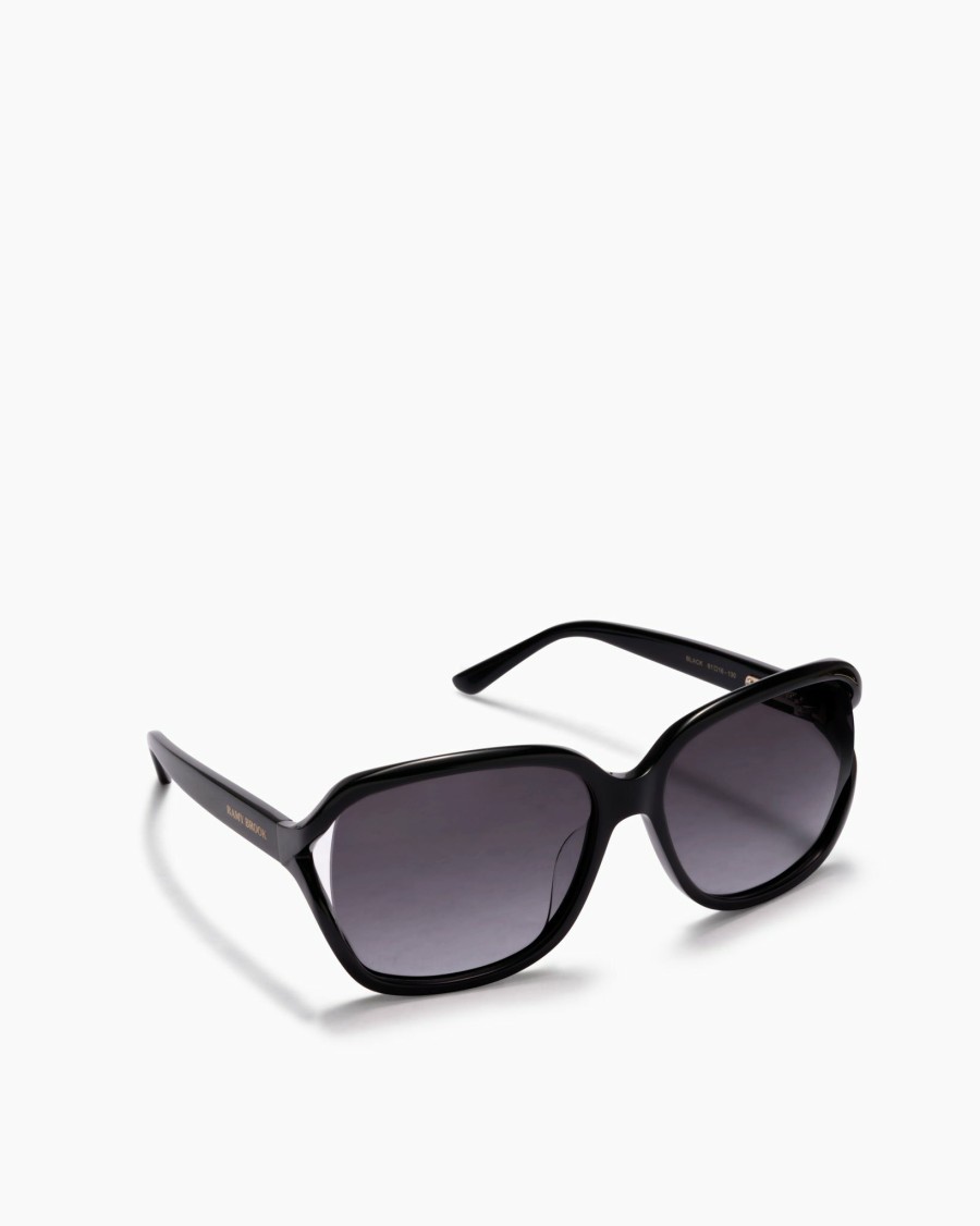 Swim Ramy Brook | Ramy Brook Capri Square Sunglasses Shop All Classic Black