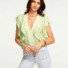 Clothing Ramy Brook | Ramy Brook All New Arrivals Della V-Neck Ruffle Blouse Julep