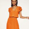 Dresses Ramy Brook | Ramy Brook All New Arrivals Ali Short Sleeve Midi Dress Zinnia