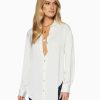 Dresses Ramy Brook | Ramy Brook Shop All Kolby Button Up Blouse Ivory