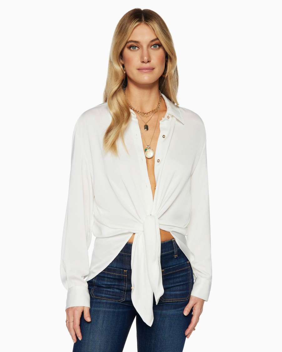 Dresses Ramy Brook | Ramy Brook Shop All Kolby Button Up Blouse Ivory