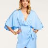 Clothing Ramy Brook | Ramy Brook Sale Alexis Wrap Mini Dress Ocean