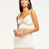 Dresses Ramy Brook | Ramy Brook Shop All Colorblock Birdie Crochet Midi Dress Ivory