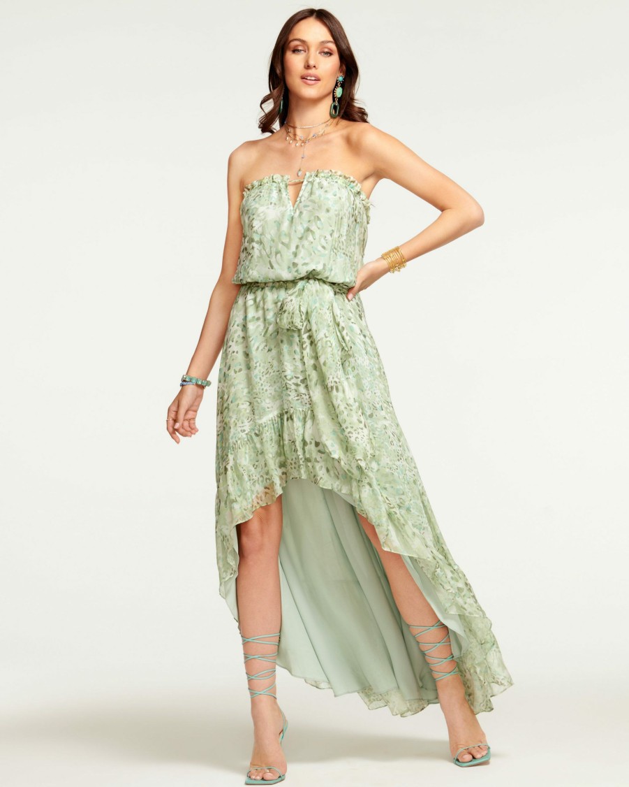 Dresses Ramy Brook | Ramy Brook Printed Neve Strapless Maxi Dress All New Arrivals Julep