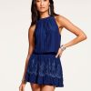 Dresses Ramy Brook | Ramy Brook Tilly Sleeveless Mini Dress Spring Navy