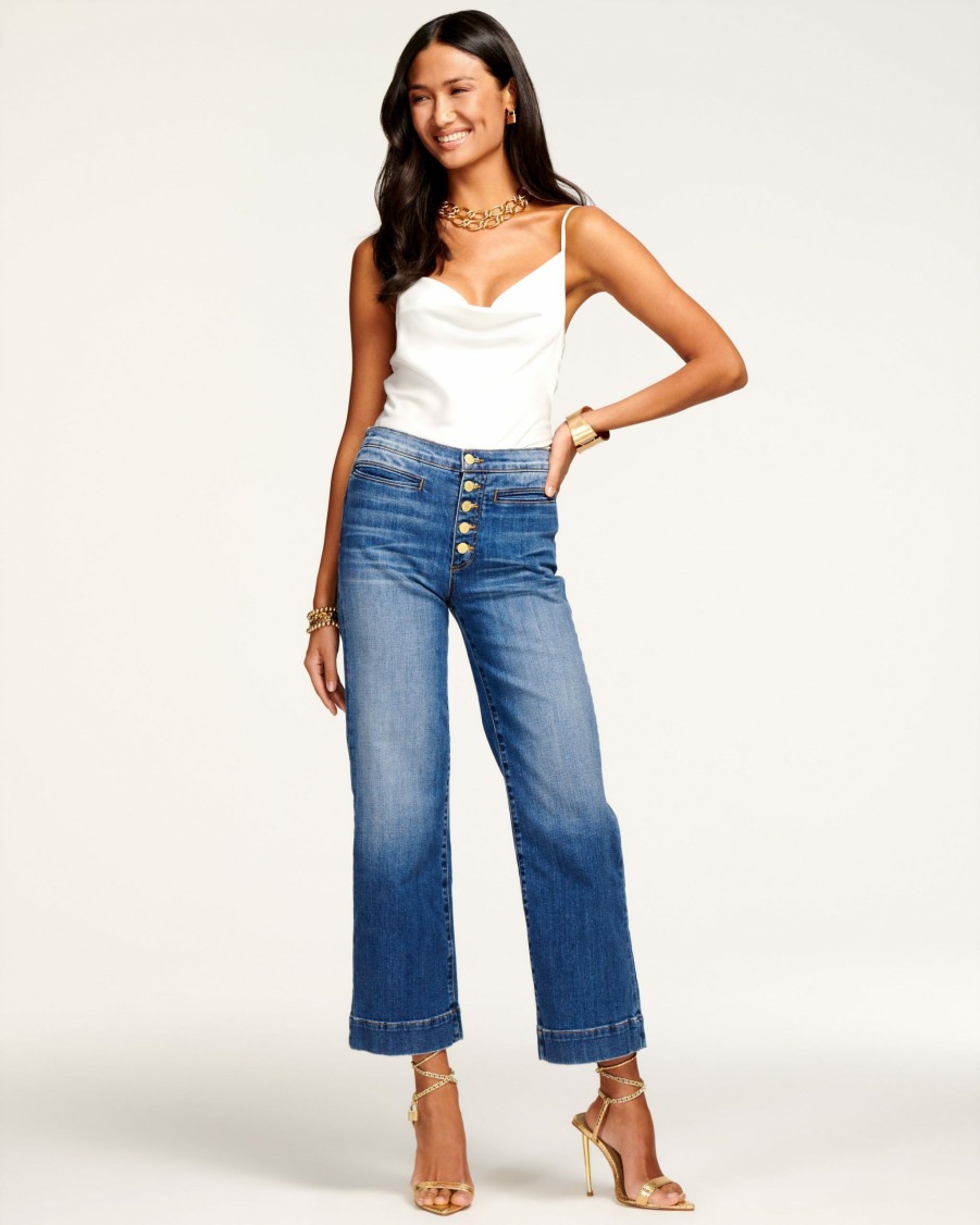 Clothing Ramy Brook | Ramy Brook Angela High-Rise Flare Jean Aged Wash