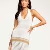 Dresses Ramy Brook | Ramy Brook Nina Plunge Midi Dress Neutral