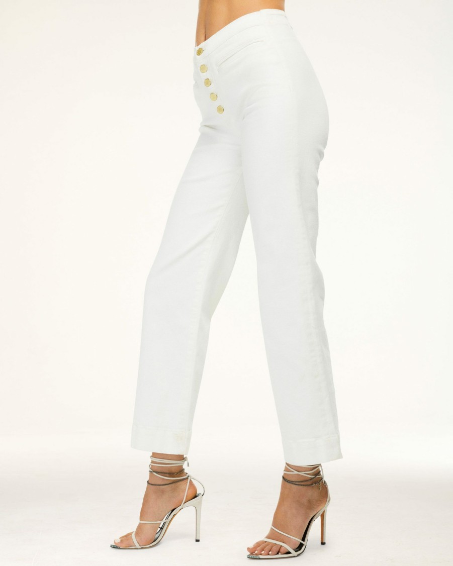 Clothing Ramy Brook | Ramy Brook All New Arrivals Angela High-Rise Flare Jean White