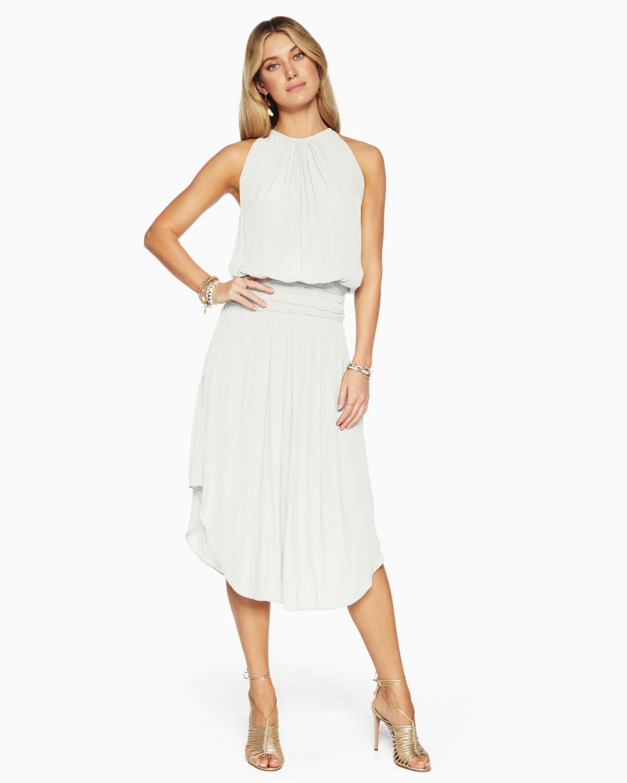 Dresses Ramy Brook | Ramy Brook Audrey Smocked Midi Dress Ivory