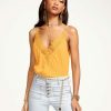 Clothing Ramy Brook | Ramy Brook Renee V-Neck Tank Top Radiant Yellow