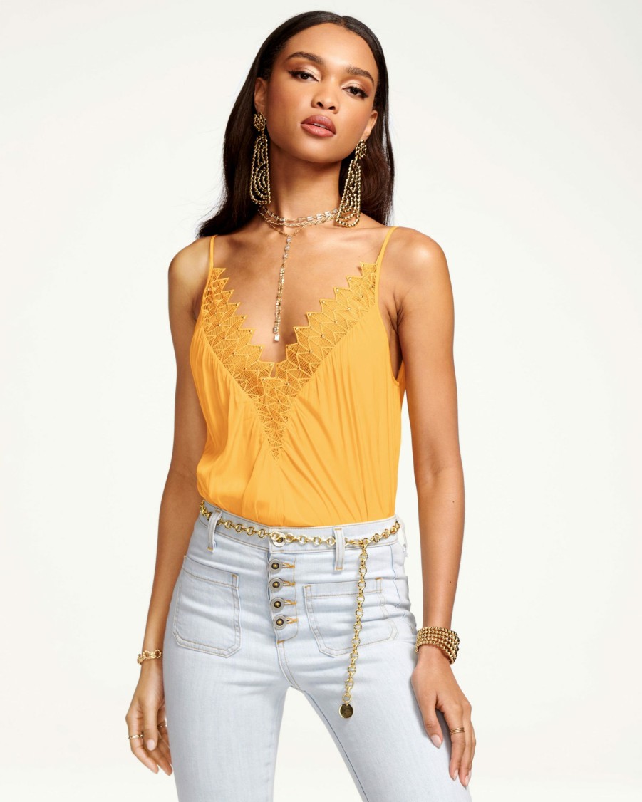 Clothing Ramy Brook | Ramy Brook Renee V-Neck Tank Top Radiant Yellow