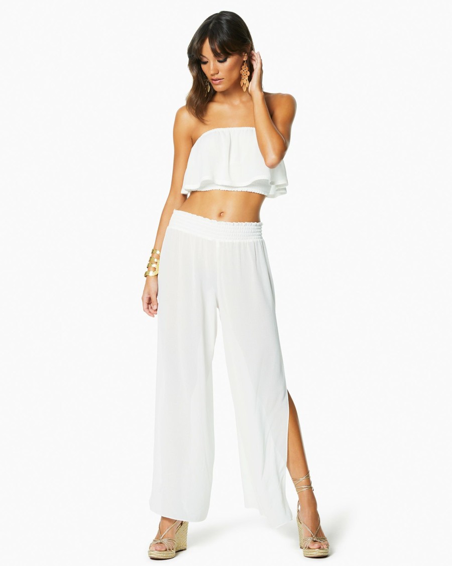 Swim Ramy Brook | Ramy Brook Shop All Textured Athena Palazzo Pant