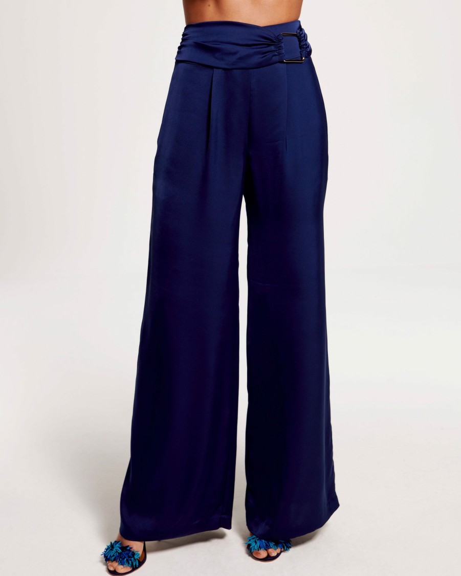 Dresses Ramy Brook | Ramy Brook All New Arrivals Jordan Wide Leg Pant Spring Navy