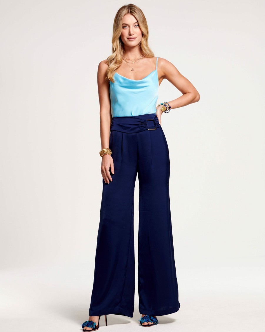 Dresses Ramy Brook | Ramy Brook All New Arrivals Jordan Wide Leg Pant Spring Navy