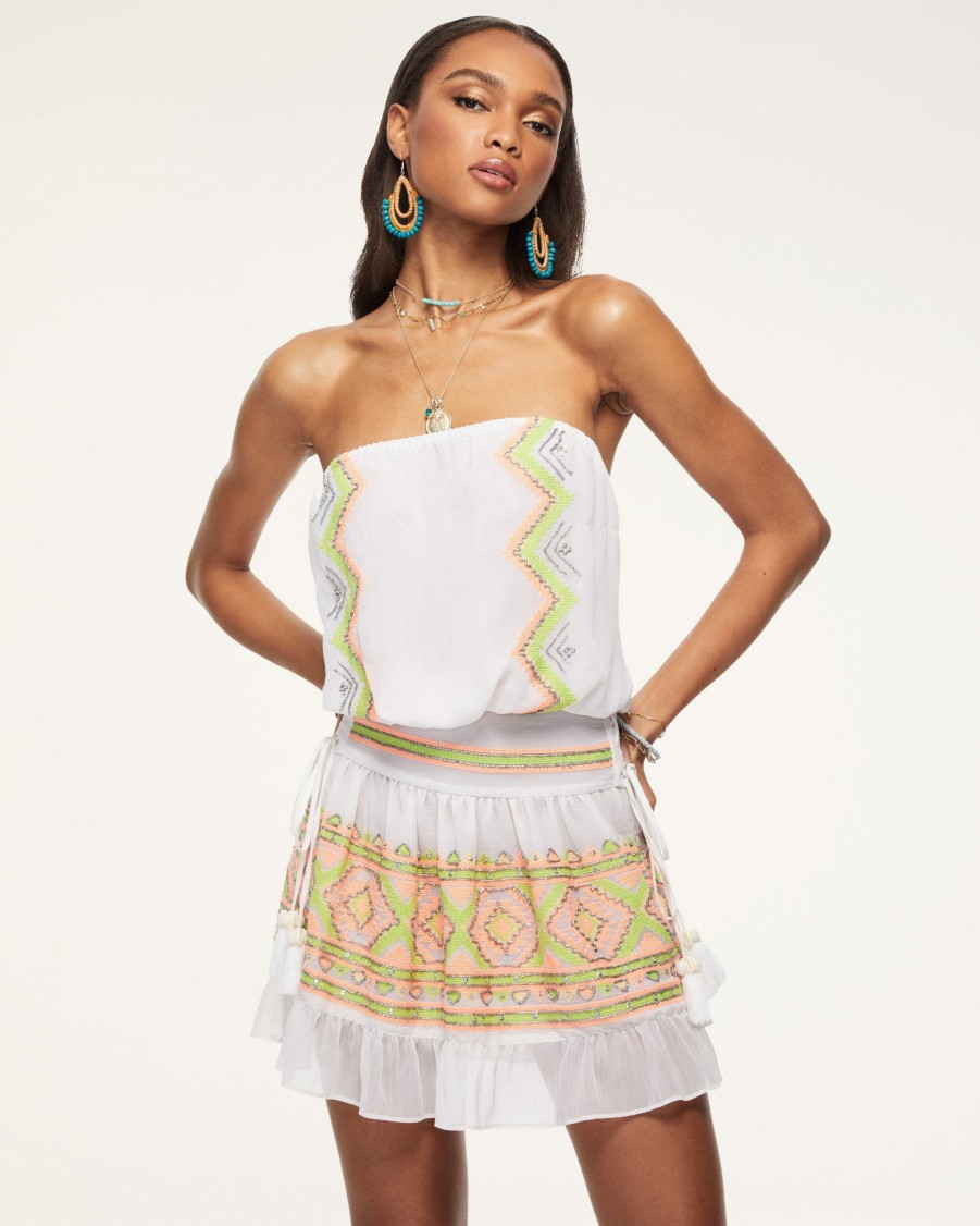 Swim Ramy Brook | Ramy Brook Alissa Coverup Mini Dress White