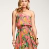 Dresses Ramy Brook | Ramy Brook Printed Eliana One-Shoulder Maxi Dress Wild Pink