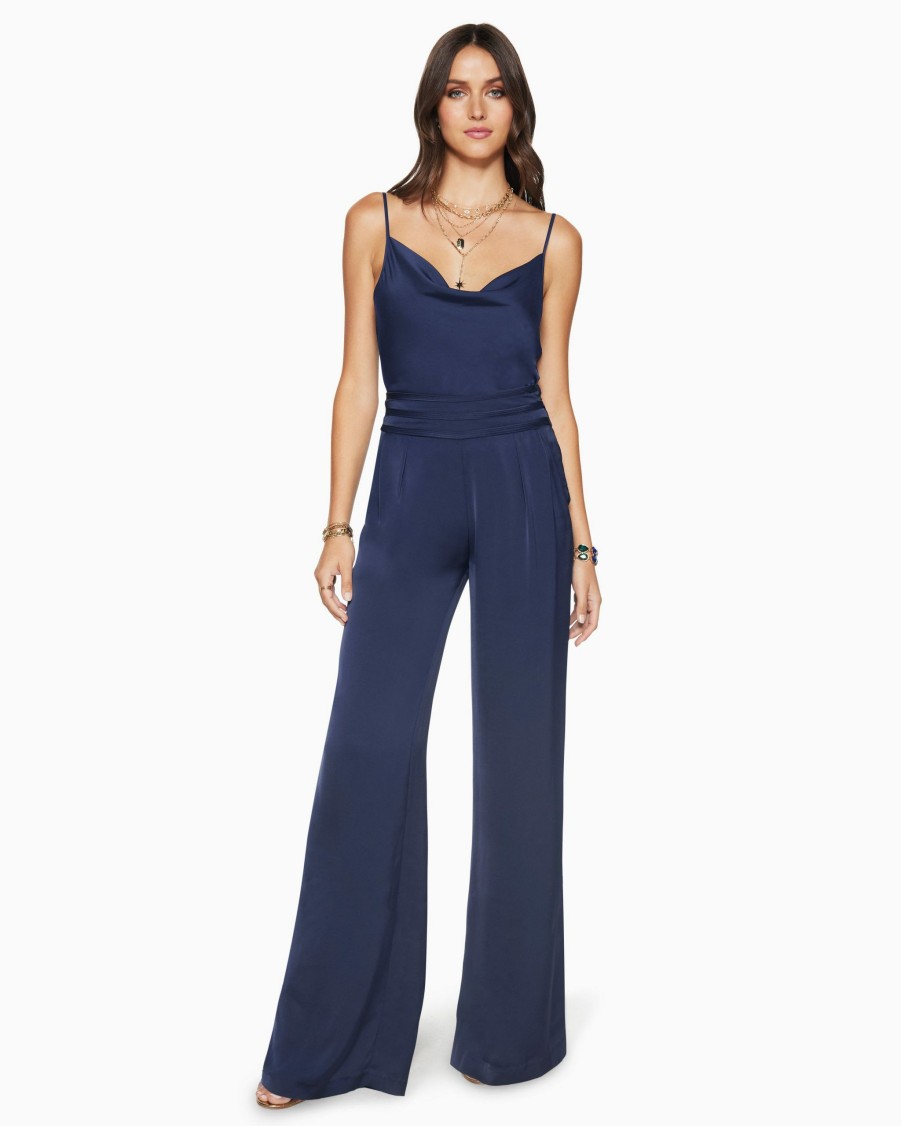 Clothing Ramy Brook | Ramy Brook Joss Wide Leg Pant Navy