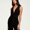 Dresses Ramy Brook | Ramy Brook Daisy V-Neck Jumpsuit Black