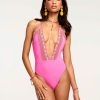 Swim Ramy Brook | Ramy Brook Angela One Piece Neon Pink