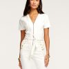 Dresses Ramy Brook | Ramy Brook Helena Denim Jumpsuit White