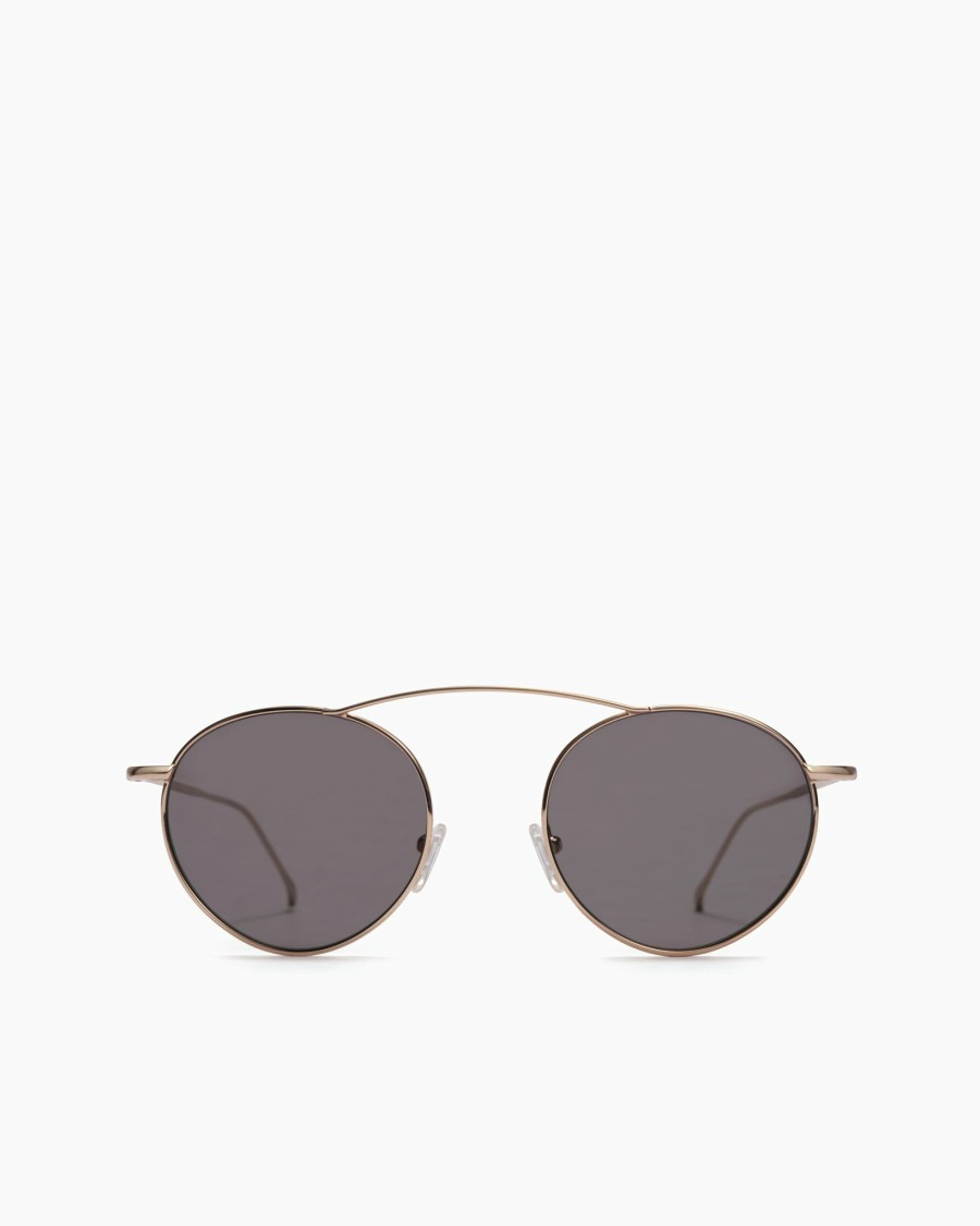 Swim Ramy Brook | Ramy Brook Tulum Round Sunglasses Shop All Solid Smoke