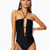 Swim Ramy Brook | Ramy Brook Marta Strapless One Piece Swimsuit Shop All Black