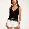 Clothing Ramy Brook | Ramy Brook Kiera Crochet Tank Top All New Arrivals Black